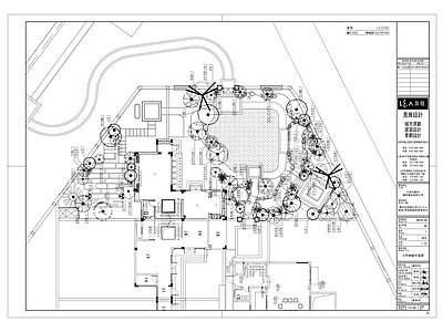 中式风格私人庭院景观 施工图