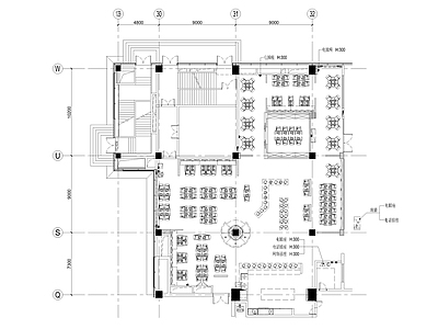 西餐厅平面图 施工图