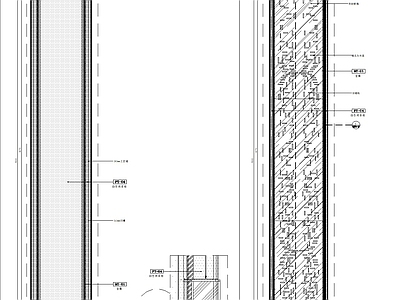 玻璃屏风隔断大样详图 施工图