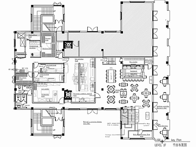 500㎡西餐厅CAD施工图 餐饮 西餐 快餐 施工图