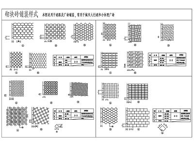 标准砌块砖铺装填充 图库