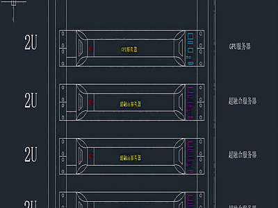 机柜服务器交换机设备 建筑电气