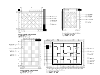 欧式建筑节点大样图 施工图 建筑通用节点