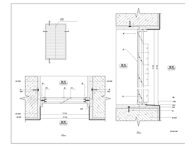现代CAD窗节点大样图 施工图
