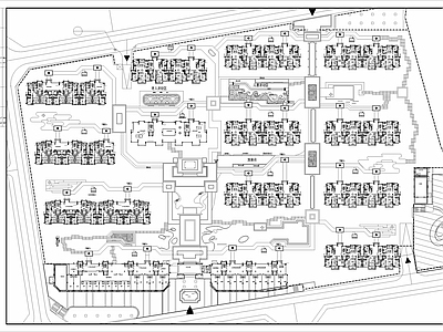 新中式闽南黄厝大区方案平面 施工图