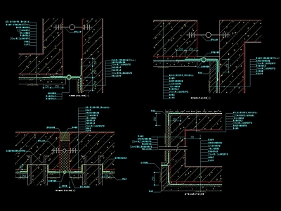 现代变形缝等防水做法合集 建筑通用节点