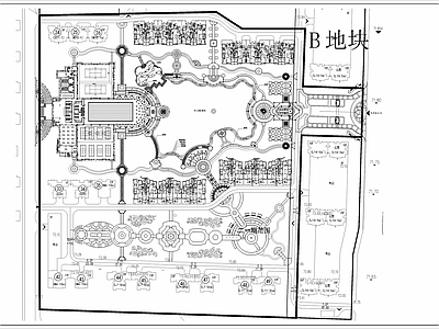 欧式古典石家庄恒大城方案平面 施工图