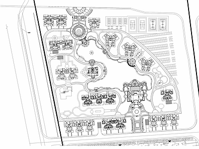 欧式古典长沙恒绿洲府首期方案平面 施工图