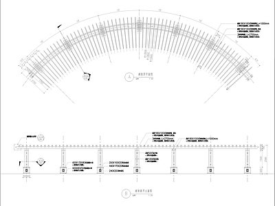 廊架藤架木架详图 施工图