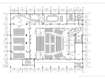 学校报告厅平面 施工图
