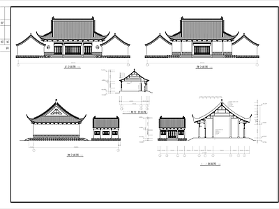 财神殿全套 施工图