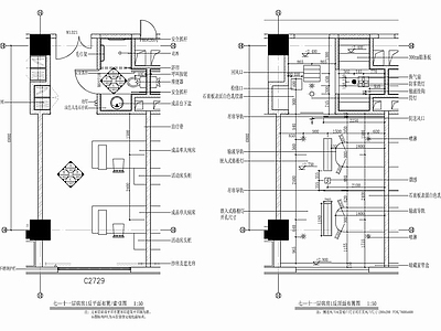 医院病房样板间CAD 施工图