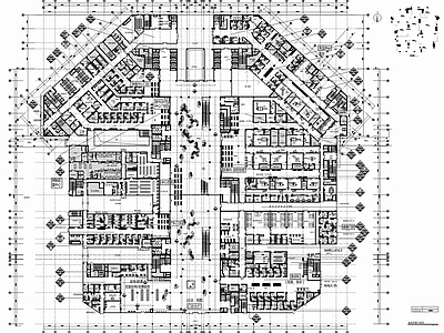 某大型综合医院住院大楼室内 施工图