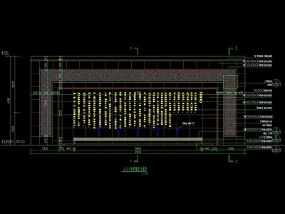 新中式文字水景墙详图 施工图
