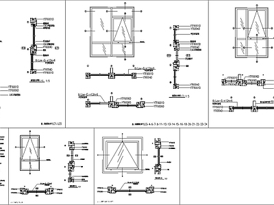 铝合金窗大样节点图 施工图