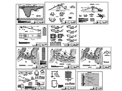 水库大坝除险加固节点图 施工图 建筑通用节点