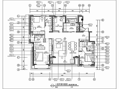 160㎡家装大平层CAD施工图