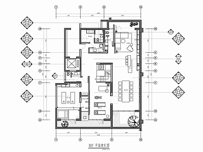 三层复式洋房别墅 施工图