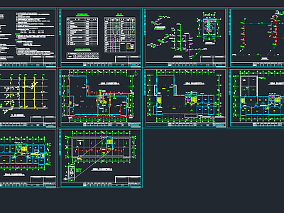 建筑给排水 综合办公楼 给排水 施工图