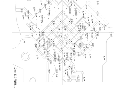 现代简约旱喷广场 施工图