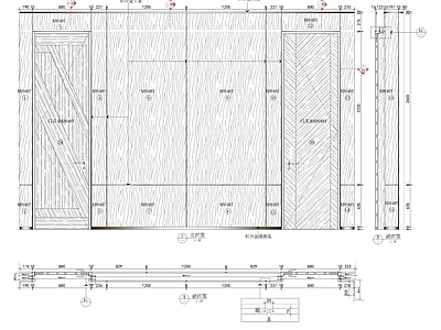 木饰面深化大样图 施工图