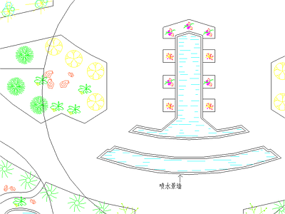 图书馆前广场绿化图纸 施工图