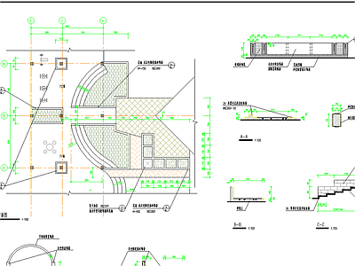 广场平面设计 施工图