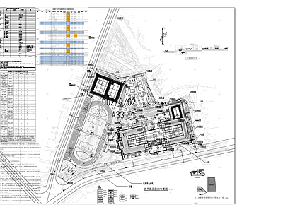 现代风格学校建筑 施工图