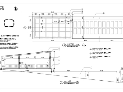 现代地下车库入口 施工图 建筑通用节点