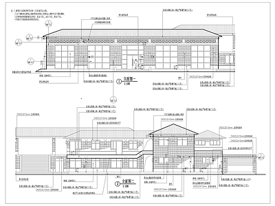 现代景区服务建筑 施工图