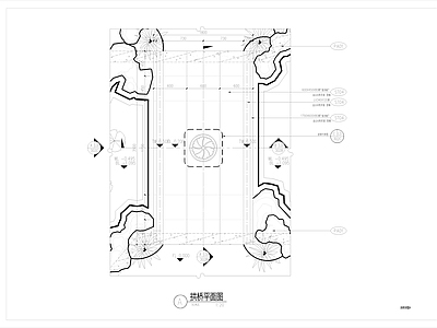 新中式景观小拱桥 施工图