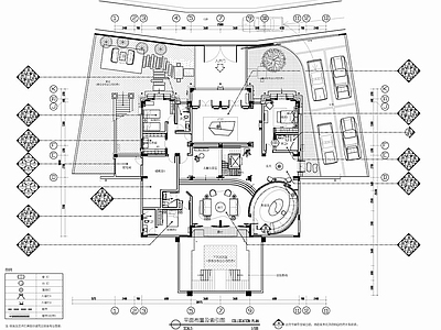 1200㎡四层别墅豪宅室内 施工图