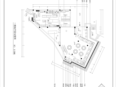 中煤设计院餐厅两层食堂室内 施工图