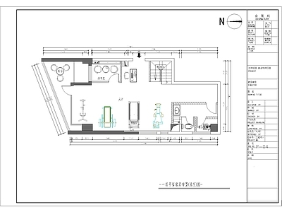 现代简约健身空间 施工图