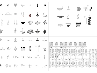 灯具开关插座合集 图库