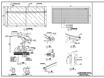 自行车棚详图 施工图