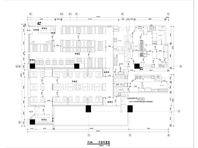 日式餐厅室内 施工图 日韩料理店