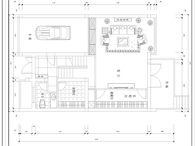 300平春晓园静心居别墅室内 施工图