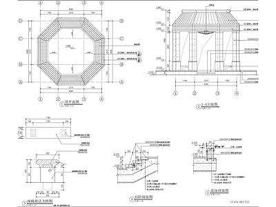 景观亭 施工图
