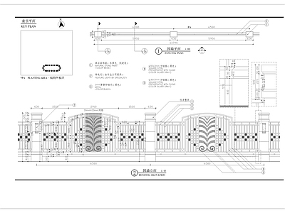 围墙细部 施工图