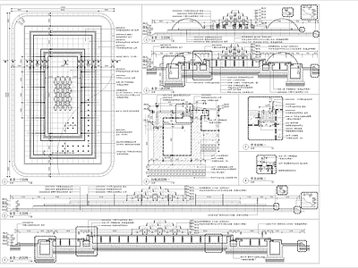 中心水景结构  施工图 景观小品