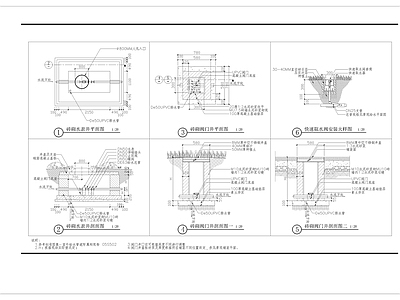景观给排水各做法大样 施工图