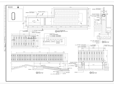 自行车地库出入口细部 施工图 建筑通用节点