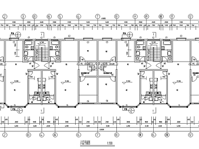 6层砖混结构商住楼结构 施工图