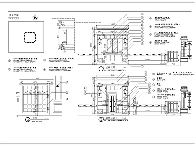 现代门卫亭细部 施工图