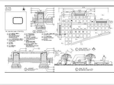 休闲广场各细部 施工图