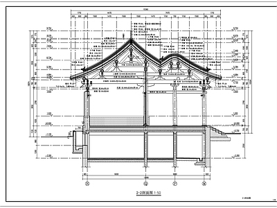 寺庙建筑 施工图