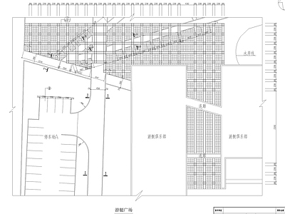 广场景观铺装平面图 施工图