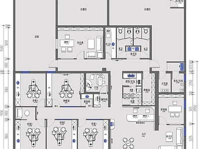 牙科口腔医院平面布置图