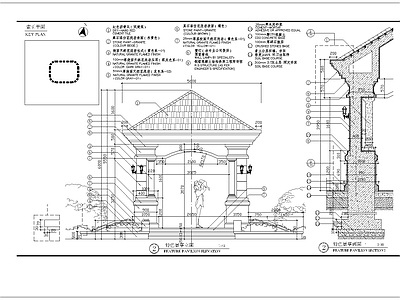 特色景亭细部 施工图